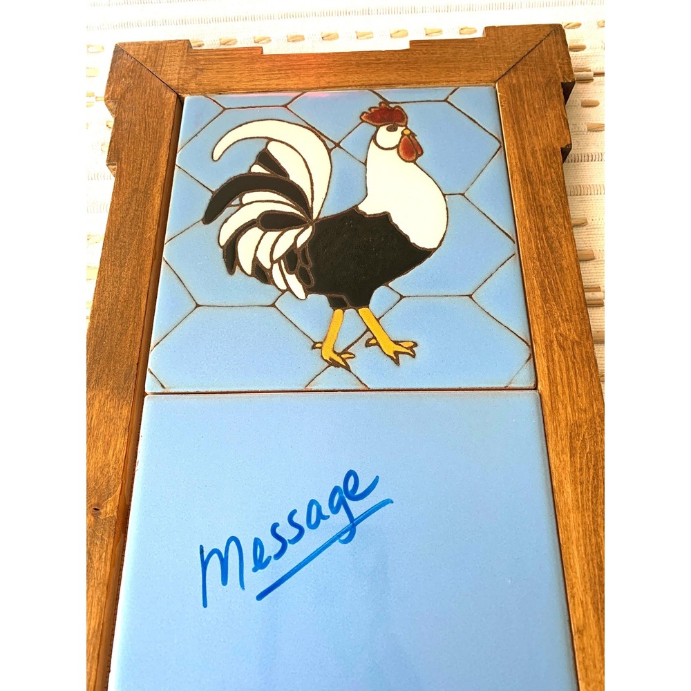 Wooden/tile message board‎